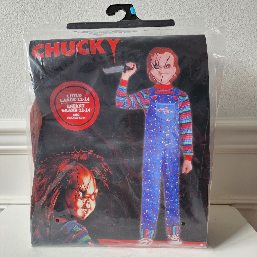 NWT CHUCKY Costume Kids Size LARGE 2 Pieces
